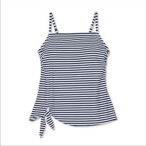 Side tie tankini top